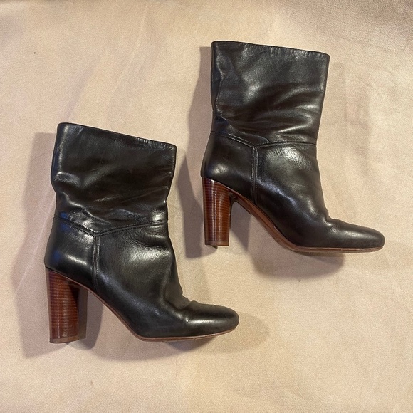 Marc Jacobs Shoes - Marc Jacobs Black Leather Ankle Boots Y2k